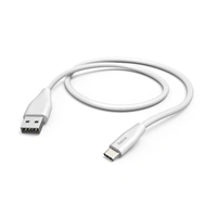 Hama kabel USB-C 2.0 typ A-C 1,5 m, bílá
