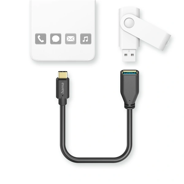 Hama OTG redukce USB-C na USB-A, 5 Gb/s, 15 cm