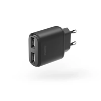 Hama USB nabíječka, 2x USB-A, 12 W (2,4 A)