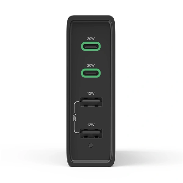 Hama rychlá stolní USB nabíječka se stojánkem, 2x USB-C PD/QC, 2x USB-A, 60 W