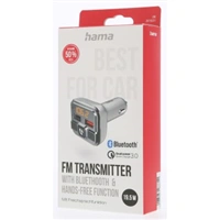 Hama Bluetooth FM transmitter pro autordio, 2x USB, mSD