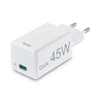 Hama síová USB nabíjeka GaN, USB-C, PD/QC 45 W