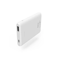 Hama SLIM 5HD, powerbanka, 5000 mAh, 1 A, výstup: USB-A, bílá