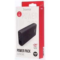 Hama Supreme 20HD, powerbank, 20000 mAh, 3 A, 3 výstupy: 1x USB-C, 2x USB-A