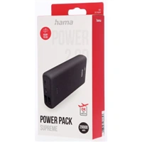 Hama Supreme 20HD, powerbanka, 20000 mAh, 3 A, 3 vstupy: 1x USB-C, 2x USB-A