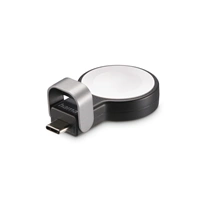 Hama MFi bezdrátová magnetická nabíjeka pro Apple Watch, USB-C, kompaktní, erná/bílá