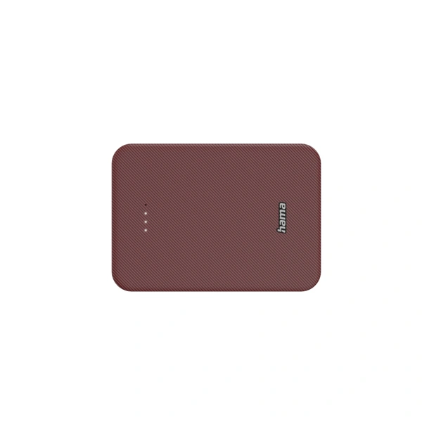 Hama Colour 10, powerbanka 10000 mAh, 3 A, výstup: USB-C, USB-A, červená