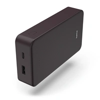 Hama Colour 20, powerbanka 20000 mAh, 3 A, výstup: USB-C, USB-A, slivková