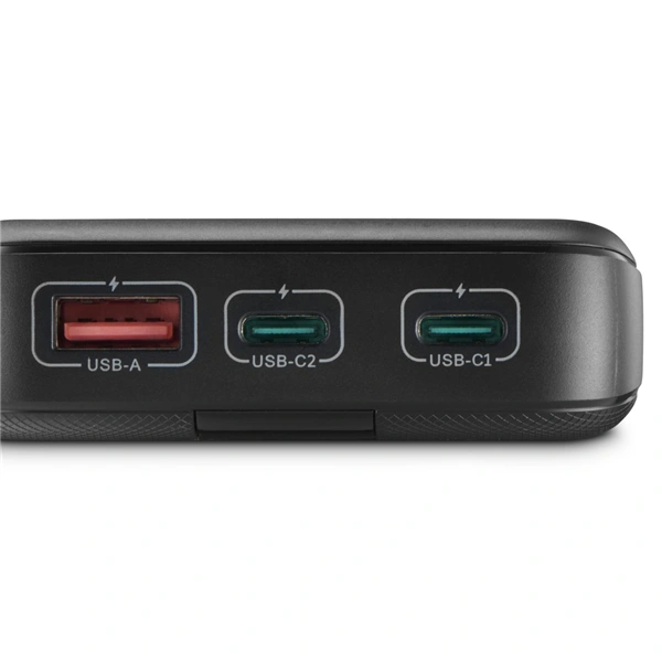Hama PD 10 powerbanka, 10000 mAh, 3 výstupy: 2x USB-C, 1x USB-A, LED displej, PD, Qualcomm