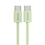 Hama USB-C 2.0 kabel Fabric, 1m, opletený, zelený