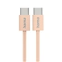 Hama USB-C 2.0 kabel Fabric, 1m, opletený, oranžový