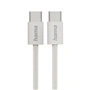 Hama USB-C 2.0 kabel Fabric, 1m, opletený, béžový