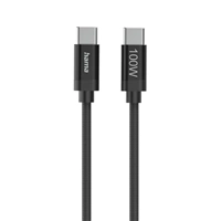 Hama USB-C 2.0 kabel Fabric, 1,5 m, 100 W, opletený