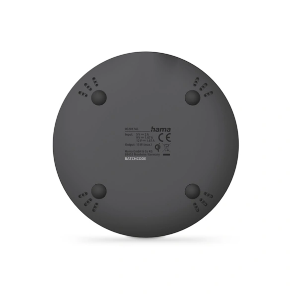 Hama bezdrátová nabíječka Qi 15 W