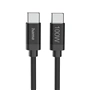 Hama USB-C 2.0 kabel Fabric, 3 m, 100 W, opletený