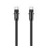 Hama USB-C kabel a šňůrka na mobil 2v1, 1,2 m, černá