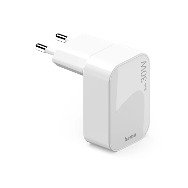 Hama rychlá USB nabíječka GaN, USB-C PD/QC 30 W, skládací