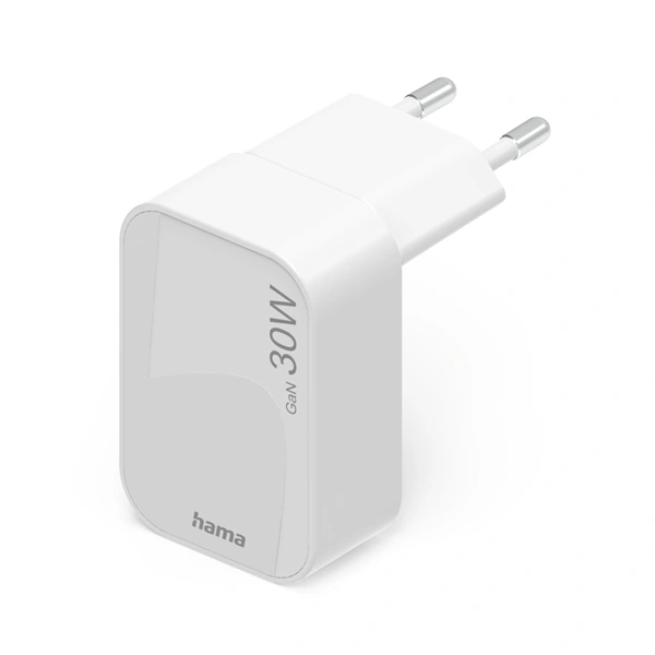 Hama rychlá USB nabíječka GaN, USB-C PD/QC 30 W, skládací