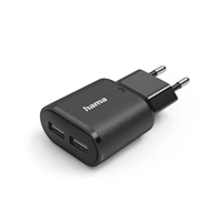 Hama USB nabíječka, 2x USB-A, 12 W/2,4 A