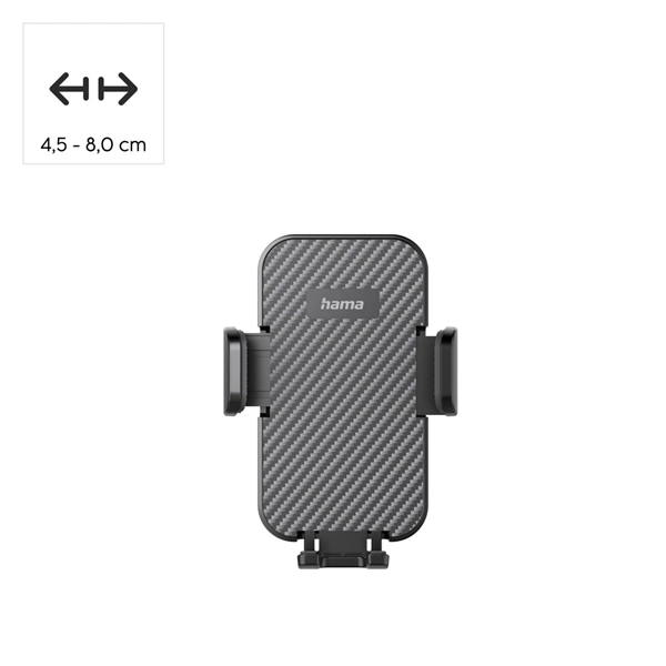 Hama držák mobilu do auta, připevnění ke kulaté ventilační mřížce, otočný o 360°, univerzální