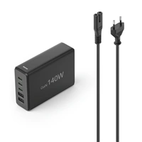Hama USB nabíjecí stanice GaN, 3x USB-C PD, 2x USB-A (1x QC), 140 W