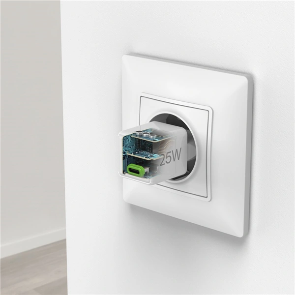 Hama rychlá USB nabíječka, USB-C PD/QC 25 W, super-mini