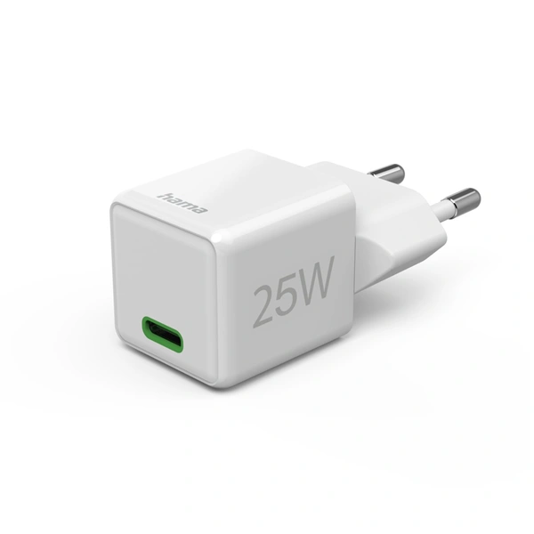 Hama rychlá USB nabíječka, USB-C PD/QC 25 W, super-mini