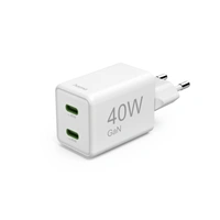 Hama rychlá USB nabíječka, 2x USB-C PD/QC, 40 W, super-mini