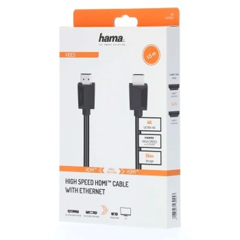 Hama HDMI kabel High Speed 4K 1,5 m