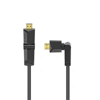 Hama HDMI kabel High Speed 4K 1,5 m, otočné vidlice (2 osy)