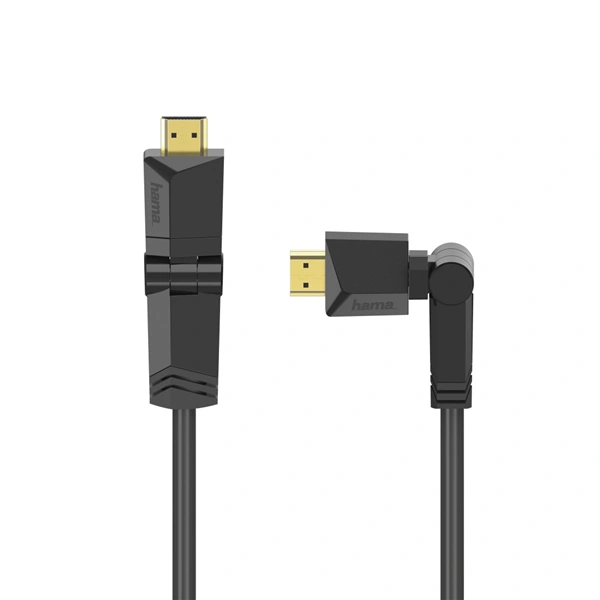 Hama HDMI kabel High Speed 4K 1,5 m, otočné vidlice (2 osy)
