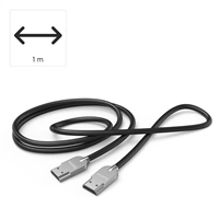 Hama HDMI kabel High Speed 4K 1 m, Ultra-Slim