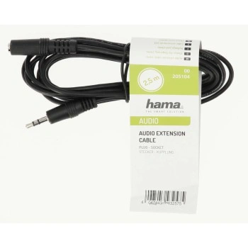 Hama prodlužovací audio kabel jack, 2,5 m, nebalený