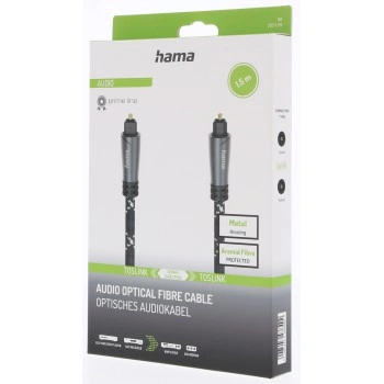 Hama optický audio kabel ODT Toslink 1,5 m, Prime Line