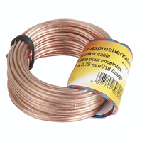Hama reproduktorový kabel 2x 0,75 mm, 10 m, nebalený