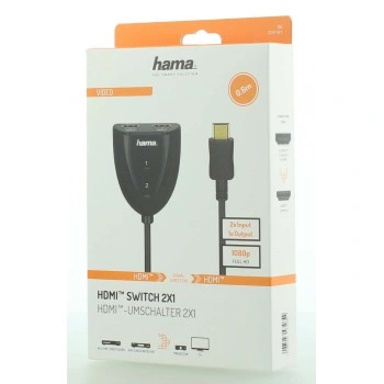 Hama HDMI přepínač 2x1, mechanický