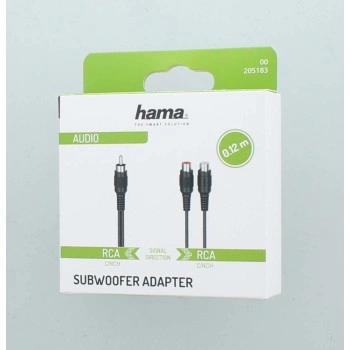 Hama redukce cinch vidlice – 2 cinch zásuvky (subwoofer adaptér)