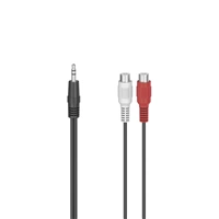 Hama audio redukce jack vidlice na 2 cinch zásuvky, 10 cm