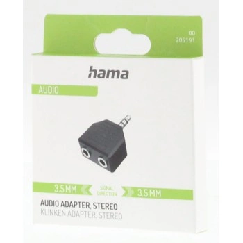 Hama redukce jack 3,5 mm rozdvojka, kompaktní