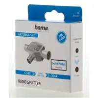 Hama antnn rozboova pro rdio, koax vidlice - 2 koax zsuvky