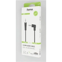 Hama audio kabel jack 3,5 mm 90 st., 0,5 m
