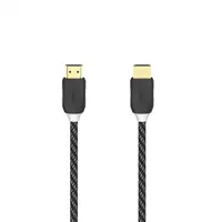 Hama HDMI kabel 4K, 1,5 m, pozlacený, opletený, blistr/displej