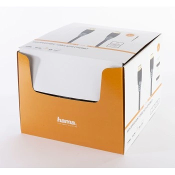 Hama HDMI kabel 8K, 1,5 m, pozlacený, opletený, blistr/displej