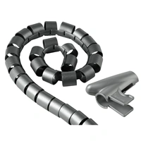 Hama trubice pro vedení kabel, 1,5 m, 30 mm, stíbrná