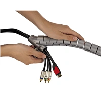 Hama trubice pro vedení kabelů, 1,5 m, 30 mm, stříbrná