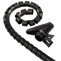 Hama trubice pro vedení kabelů, 1,5 m, 30 mm, černá