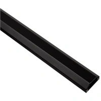 Hama kabelová lišta hliníková, hranatá, 110/5/2,6 cm, černá