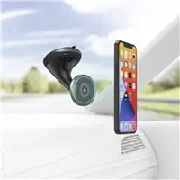 Hama MagLock, magnetick drk telefonu, s psavkou na eln sklo vozidla, kompatibiln s MagSafe
