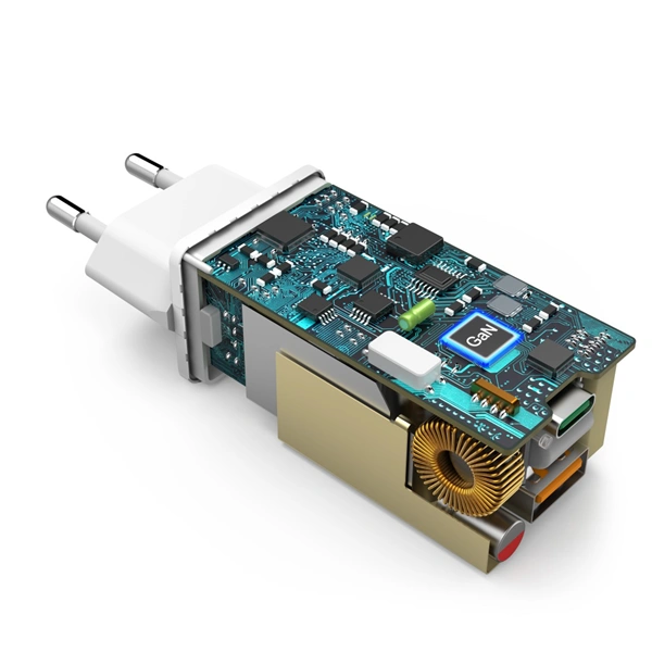 Hama síťová USB nabíječka GaN, USB-C + USB-A, Power Delivery 65 W
