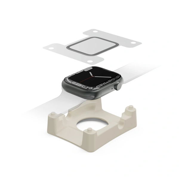 Hama Super Hybrid, ochrana displeje pro Apple Watch 11, 42 mm, D3O®, nerozbitná